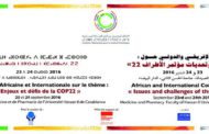 Conférence Africaine et internationale sur le thème 